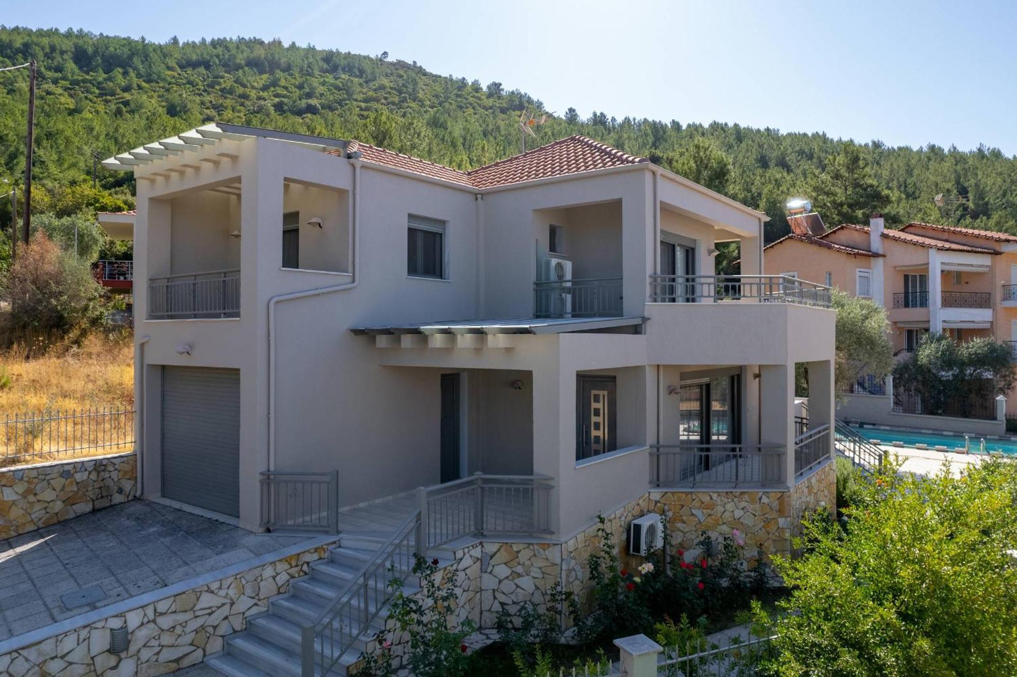 Louloudis Pool Villa Skala Rachoni  Exterior foto